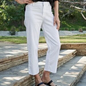 The Frank & Eileen Kinsale Performance Pant in White Cotton Size 4